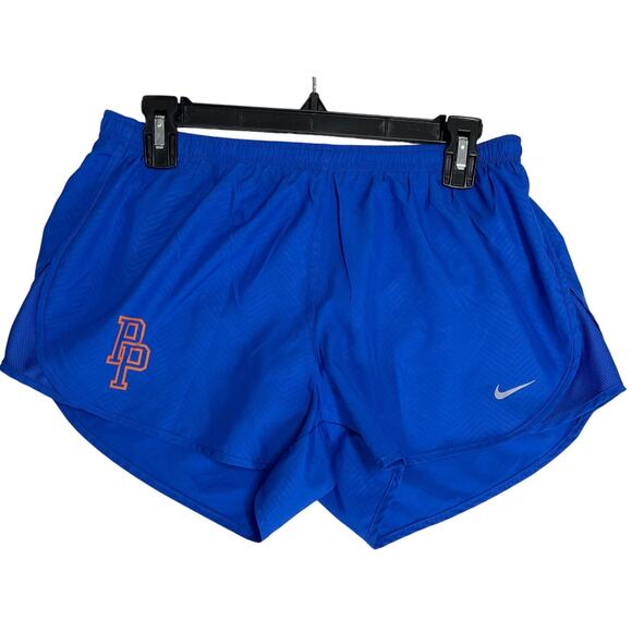 Nike Running Shorts Women Size M Blue Tempo Athletic Activewear Dri Fit PP - Picture 1 of 5